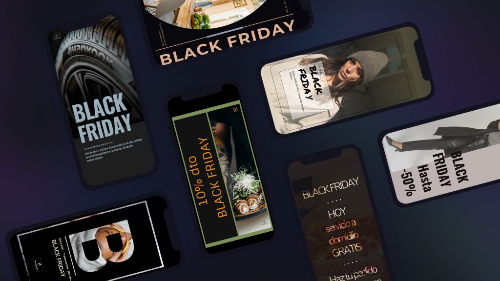 7 templates to publish your Black Friday offers in Stories